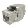 Samorezný keystone Solarix CAT6 STP SXKJ-6-STP-BK-SA