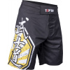 TOP TEN MMA MMA-Shorts “Sunrise” - size XL = 190 cm, black-yellow Size: XL, 190 cm, Color: Black - Yellow, Gloves cut: Without Label