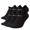 Nike Men's 6 Pack No Show Trainer Socks Black/White 2-5 (S)