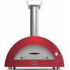 ALFA FORNI Pizza pec MODERNO 5 na drevo - antique red
