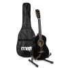 Max SoloArt Junior 3/4 starterset - Akustická detská gitara so stojanom a príslušenstvom - Čierna