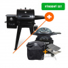 Gril na drevené pelety Navigator 550 Pit Boss / PB550G + plynovy Sportsman 3