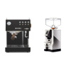 Ascaso Steel UNO PID, Black&Wood + Eureka Mignon Perfetto, CR chrome