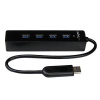 StarTech.com ST4300PBU3 hub USB 3.2 Gen 1 (3.1 Gen 1) Type-A 5000 Mbit/s Čierna (ST4300PBU3)