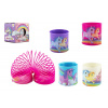 Teddies Špirála/ pružina jednorožec plast priemer 6,5cm, 4 farby