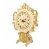 Woodcraft Drevené 3D puzzle hodiny na stojane