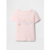 GAP Baby tričko s logom Ružová 5YRS Ružová Ružová