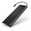 CONNECT IT USB-C dokovací stanice, 11v1 ,2xHDMI,RJ45, 3x USB,3,5mm, čtečka karet, externí, ANTRACITOVÝ (CHU-9010-AN)