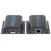 AV adaptér PremiumCord predlžovací HDMI do 60m - kábel Cat5e / Cat6