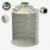 SINEKO Plastová nádrž na vodu BARREL 12 m³ samonosná novej generácie