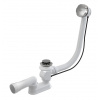 Automatický vaňový sifón s prepadom - chróm, biely Varianta: Farba - Chróm