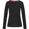 STEDMAN V-NECK CLAIRE / Dámske tričko s dlhým rukávom - black opal S