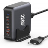 Rýchla Nabíjačka Kocka 220W NABÍJACIA STANICA 4xUSB-C PD 2xUSB Quick Charge