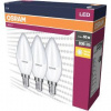 LED Cla.B 60 FR 7W/2700K E14 3pack OSRAM