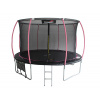 LEAN Sport Max 12ft trampolína čierno-ružová
