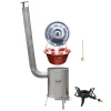 Goulash Cauldron kotlík na guláš meď 1,2 mm 20 l, pokrievka nerez 47 cm INOX, Goulash Cauldron kotlina nerez 42 cm TOPLUX, KEMPER liatinový plynový horák (varič) 7 kW, vareška 50 cm SMREK