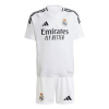 adidas Real Madrid Home Minikit 2024 2025 Juniors White 11-12 Years