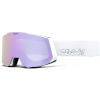 100% SNOWCRAFT HiPER Goggle - White/Lavender - Mirror Lavender Lens