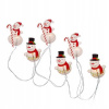 Solight LED okenní řetěz Santa 6x LED přísavný 120cm 2x AA 1V251