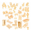 Kruzzel 3D puzzle nábytok pre bábiky 34 ks