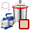 Vevor Vakuová pumpa jednostupňová 3 cfm 1/4 hp s komorou 3 gal (13 l) QCKTZKB3CFM1-4J3TV2