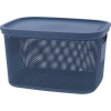 EXCELLENT HOUSEWARE Úložný kôš s vekom 18 l modrá