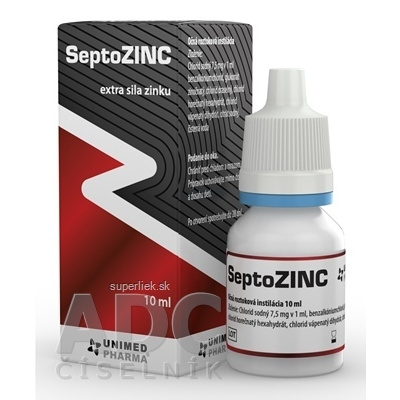 SeptoZINC očná roztoková instilácia 1x10 ml, 8588000227860
