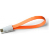 Mini Magnetický USB nabíjací kábel oranžový 225mm BELLAPROX s microUSB konektorom