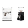 Ascaso Steel DUO PID, White&Wood + Eureka Mignon Perfetto, CR black