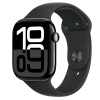 Apple Watch Series 10 46 mm Cellular klavírne čierny hliník s čiernym športovým remienkom M/L MWY43QC/A