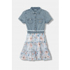 Dievčenské bavlnené šaty Guess J6RK18.D4EU0.PPY2 modrá 125-135