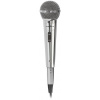 NEDIS káblový mikrofón/ Kardioid/ odnímateľný kábel 5m/ 600 Ohm/ -72 dB/ jack 6.35 mm/ vypínač/ kov/ strieborný