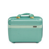 BASIC Tyrkysový malý cestovný kufrík nokiro stl976 pink green 14' kosmetický kufor