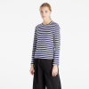 Tričko Comme des Garçons PLAY Woven Longsleeve Tee Navy/ White M M