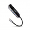 AXAGON HMC-6GL, USB 3.2 Gen 1 hub, porty 3x USB-A, HDMI 4k/60Hz, RJ-45 GLAN, PD 100W, kabel USB-C 20cm HMC-6GL