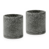 Súprava 2 tmavosivých kvetináčov Bonami Selection Terrazzo, ø 26 cm