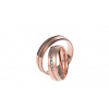 VIPgold Svadobné obrúčky 94545 - červené zlato Dámska / Pánska / Pár: pár, Kamene: Diamant