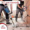 Güde Set Búracie kladivo MH 1600 + Drážkovacia fréza MD 1700