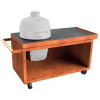 OFYR Kamado Table Corten 150 PRO+ Corten Ceramic Dark
