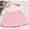 Baby Nellys Letné Ľahučké Mušelínové Šaty Summer Pudrová-68/74