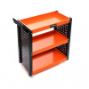 Kraft&Dele Dielenský vozík s 3 policami Black/Orange KD365