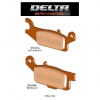 Brzdové platničky YAMAHA Grizzly 550, Raptor 250, predné, DELTA