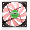 EVOLVEO 12L1RD ventilátor 120mm, 4 LED červený, 3pin FAN 12 RED