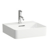 LAUFEN Val závesné umývadielko s otvorom, s prepadom, 450 x 420 mm, biela, s povrchom LCC, H8152814001041