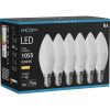 Mexen Nova 6x LED žiarovka E14, C37, 10W, Teplá - 3000K, 1055 lm - L102-E14-1030-01x06
