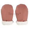Rukavice palčiaky ku kočíku Handies Beaba Terracotta extra teplé nepremokavé oranžové