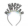 Čelenka Šťastný Nový Rok, 15,5 x 20,5 cm, čierna