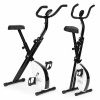 Rotoped - stacionárny fitness bicykel, mechanické počítadlo - biely, ModernHome