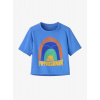 Detské tričko Patagonia Cap SW T-Shirt - rainbow wave/abundant blue