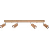 Sollux Lighting Zeke stropné svietidlo 4x40 W drevená SL.1031